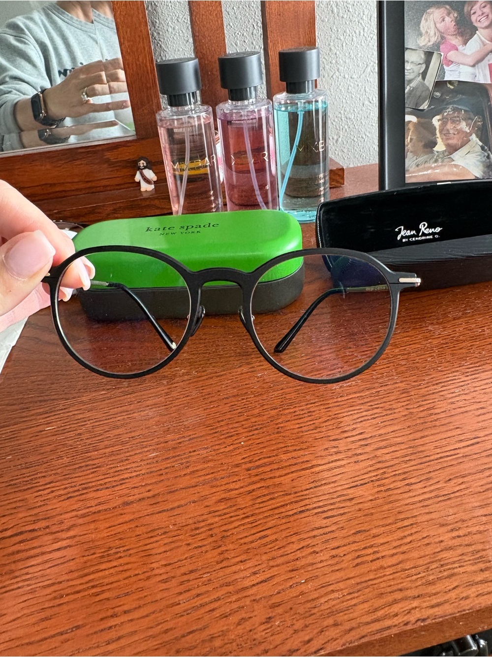 Black Round Metal Eyeglasses